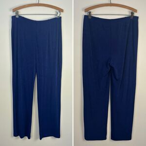 Chico's Travelers Pants Royal Blue Wide Leg Womens 2 - 12/14R